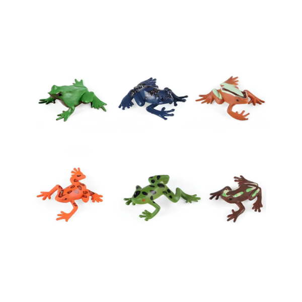 6'lı Mini Kurbağa Hayvan Seti