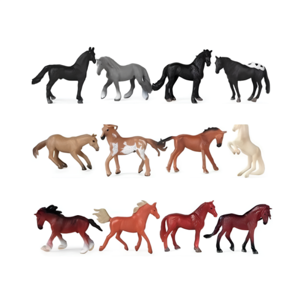 6'lı Mini Atlar Hayvan Seti (2 Asorti)