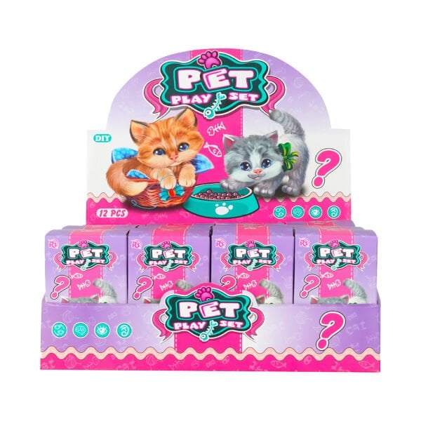 Evcil Hayvan Yavru Kedi Kulübeli Oyun Seti