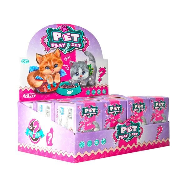 Evcil Hayvan Yavru Kedi Kulübeli Oyun Seti