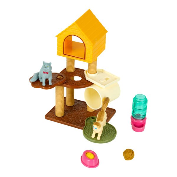 Evcil Hayvan Yavru Kedi Kulübeli Oyun Seti