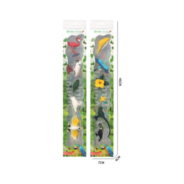6'li Mini Kuş Hayvan Seti (2 Asorti)