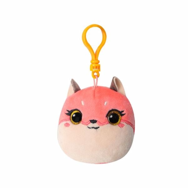 TY Squishy Beanies Pembe Tilki Roxie Peluş Anahtarlık 12 cm.