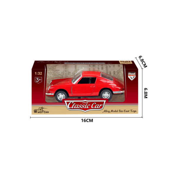 1:32 Die-Cast Retro Spor Araba