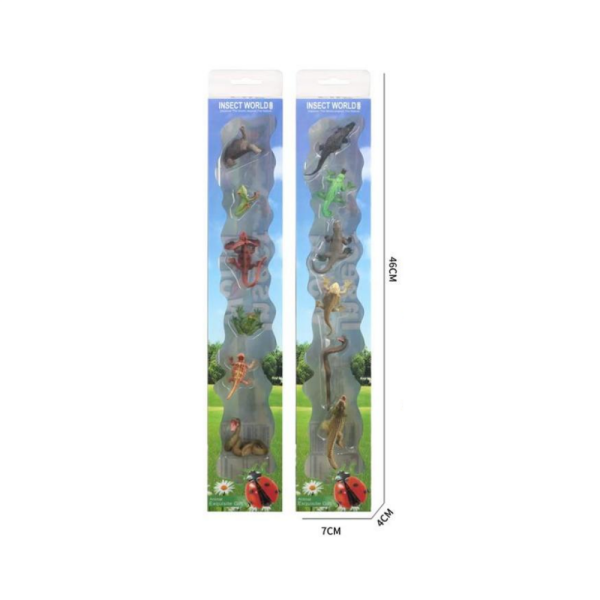 6'lı Sürüngen Hayvanlar Seti (2 Asorti)