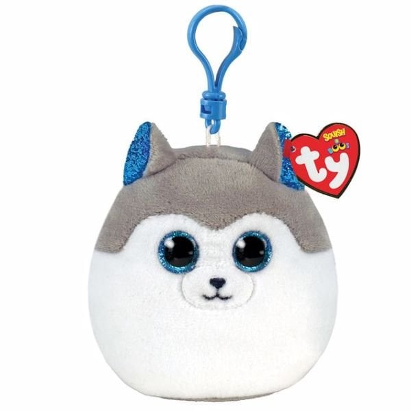 TY Squishy Beanies Sibirya Kurdu Slush Peluş Anahtarlık 12 cm.