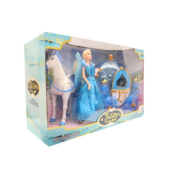 Sesli ve Müzikli At Arabası ve Prenses Sofia Bebek