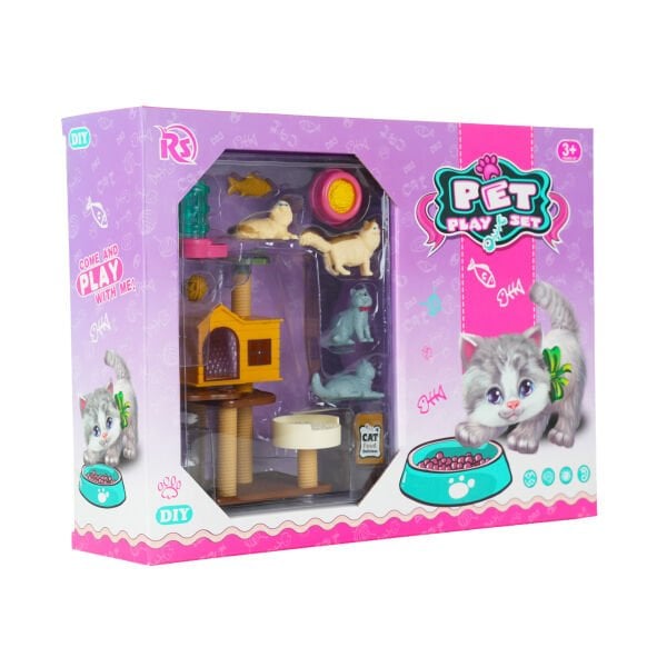 Evcil Hayvan Yavru Kedi Oyun Seti