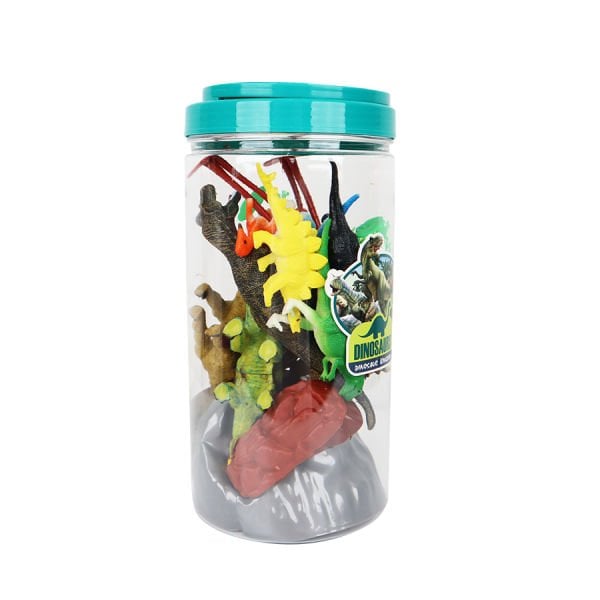 Çiftlik Dinozor Tüpte 6lı Hayvan Oyun Seti