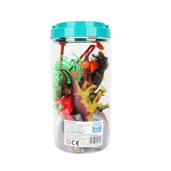 Çiftlik Dinozor Tüpte 6lı Hayvan Oyun Seti