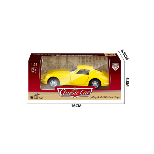 1:32 Die-Cast Klasik Spor Araba
