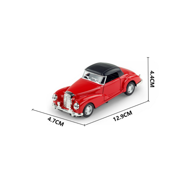 1:32 Die-Cast Retro Klasik Lüks Coupe Araba