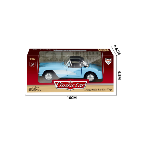 1:32 Die-Cast Klasik Roadster Araba