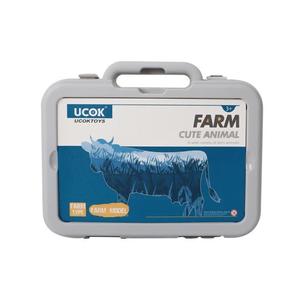 12 Parça Kutuda Çiftlik Hayvan Seti