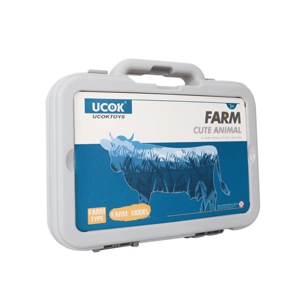 12 Parça Kutuda Çiftlik Hayvan Seti