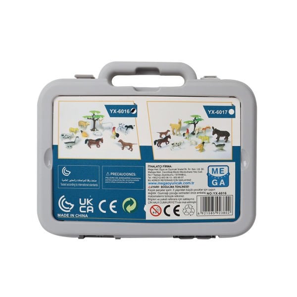 12 Parça Kutuda Çiftlik Hayvan Seti