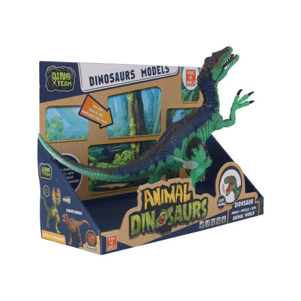 Animal Dinosaurs Serisi Sesli Işıklı Yeşil Dinozor