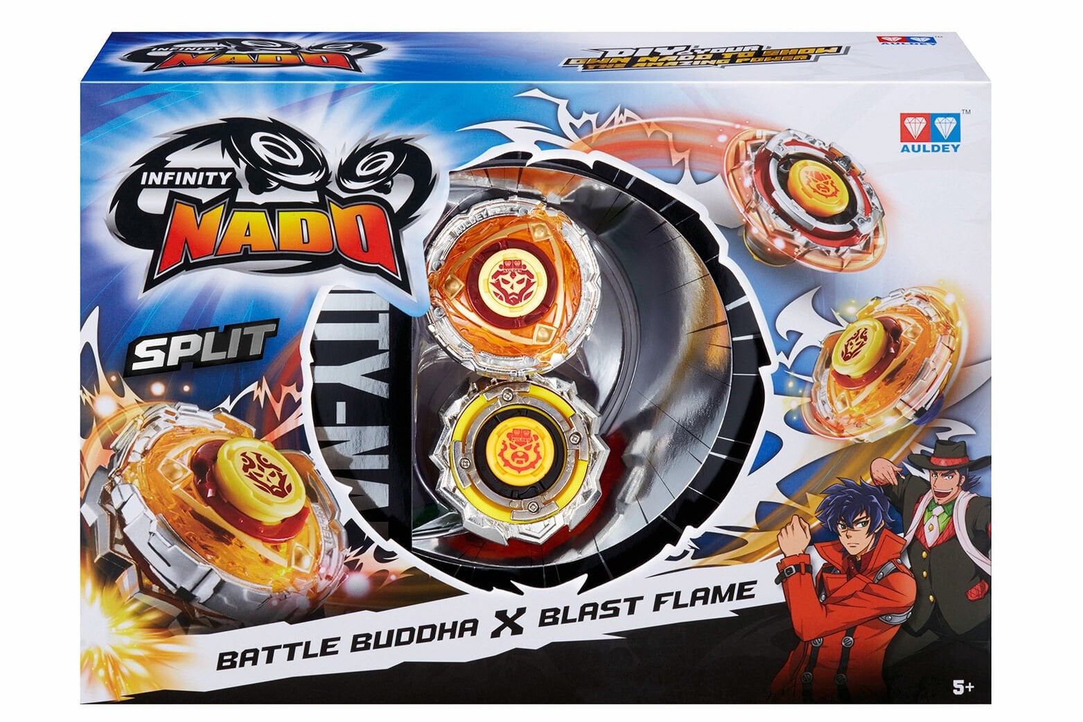 Infinity Nado Split Serisi 2'li Set - Battle Buddha & Blast Flame (Savaşçı Bilge & Alev Patlaması)
