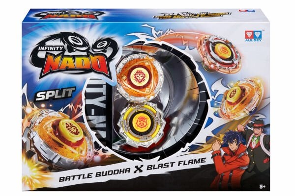 Infinity Nado Split Serisi 2'li Set - Battle Buddha & Blast Flame (Savaşçı Bilge & Alev Patlaması)