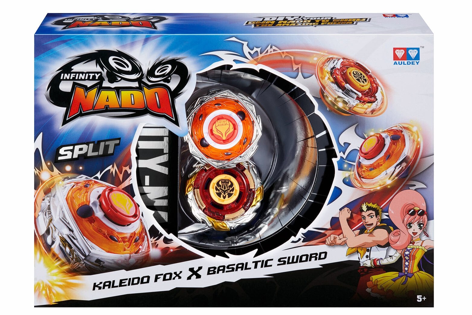 Infinity Nado Split Serisi 2'li Set - Kaleido Fox & Basaltic Sword (Renkli Tilki & Bazalt Kol)