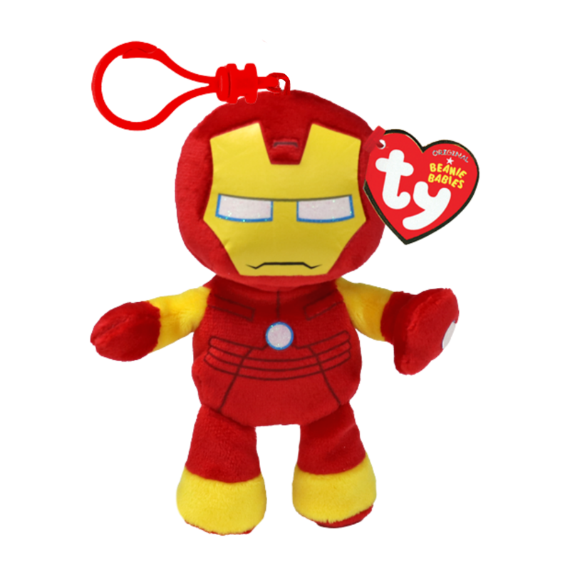 TY Beanie Babies Marvel Iron Man Peluş Anahtarlık 12 cm.