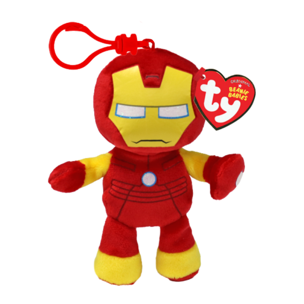 TY Beanie Babies Marvel Iron Man Peluş Anahtarlık 12 cm.