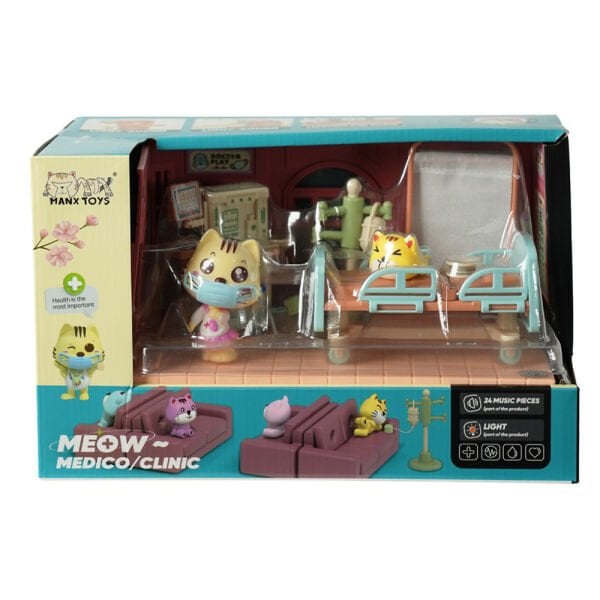 Sesli ve Işıklı Minyatür Kedi Kliniği