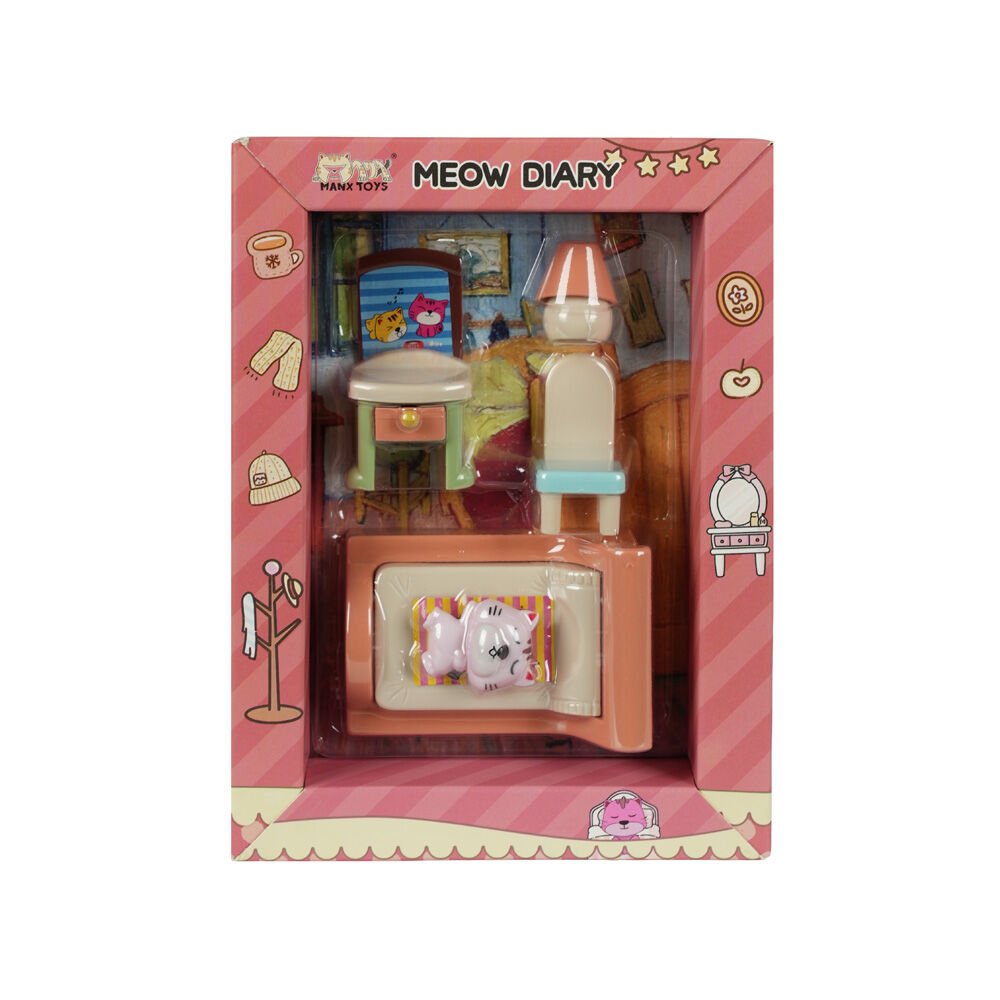 Meow Diary Kedi Yatak Odası Seti