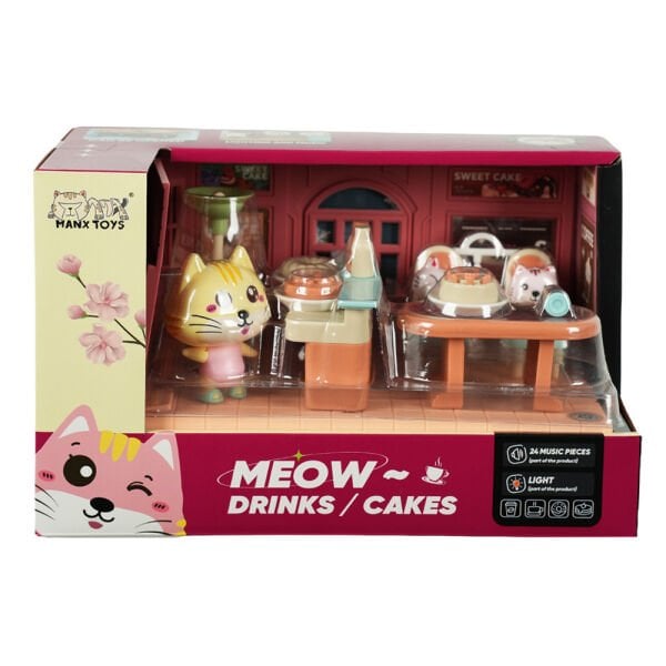 Sesli ve Işıklı Minyatür Kedi Pastanesi