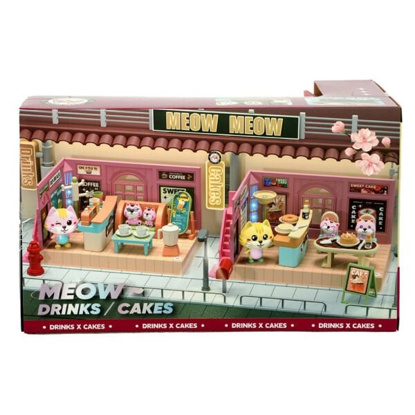 Sesli ve Işıklı Minyatür Kedi Pastanesi