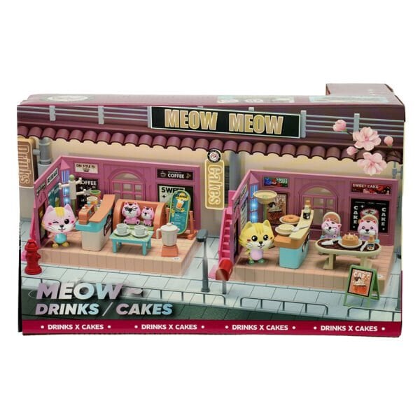 Sesli ve Işıklı Minyatür Kedi Cafesi