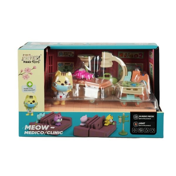 Sesli ve Işıklı Minyatür Kedi Muayenesi