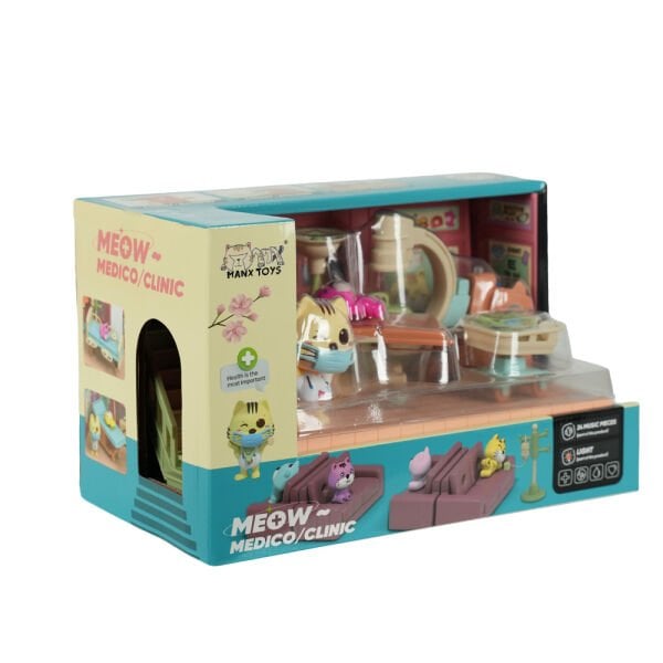 Sesli ve Işıklı Minyatür Kedi Muayenesi