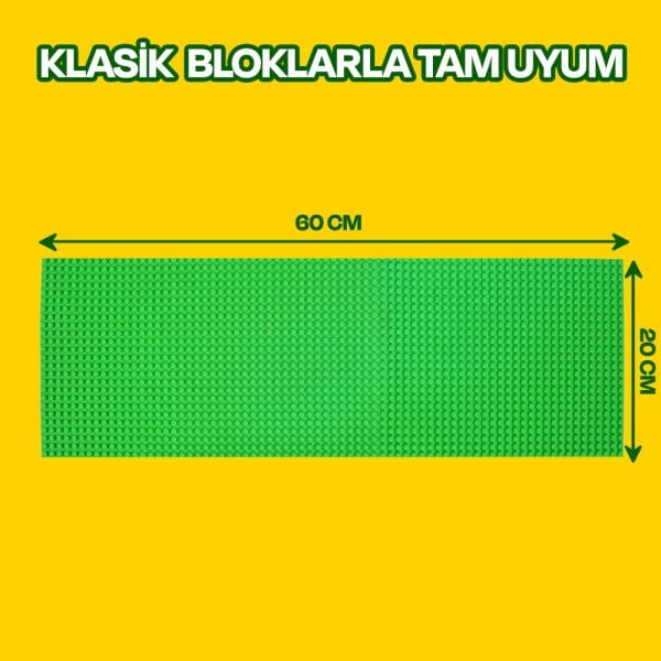 Esnek Blok Zemin 60x20 cm. Yeşil
