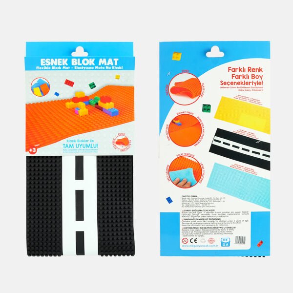 Esnek Blok Zemin Yol 60x20 cm. Siyah