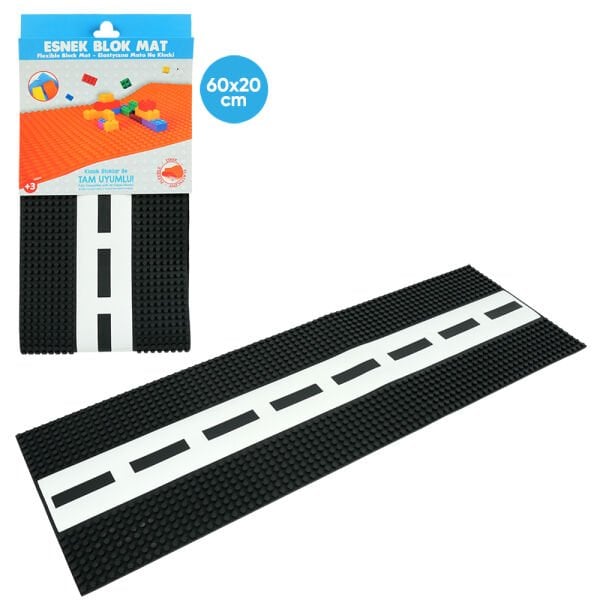 Esnek Blok Zemin Yol 60x20 cm. Siyah