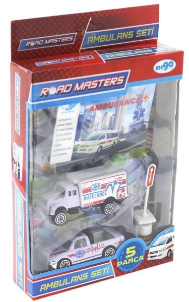 Metal Ambulans Seti 5 Parça