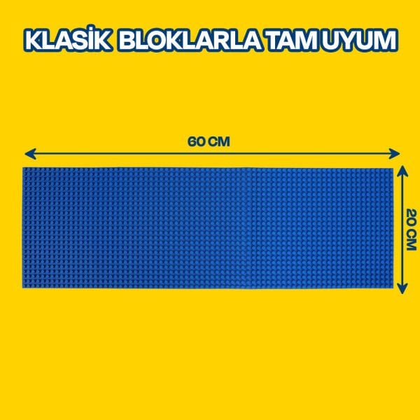 Esnek Blok Zemin 60x20 cm. Mavi