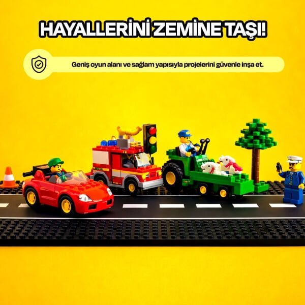 Esnek Blok Zemin 60x20 cm. Beyaz