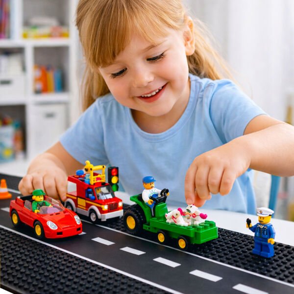 Esnek Blok Zemin 60x20 cm. Beyaz