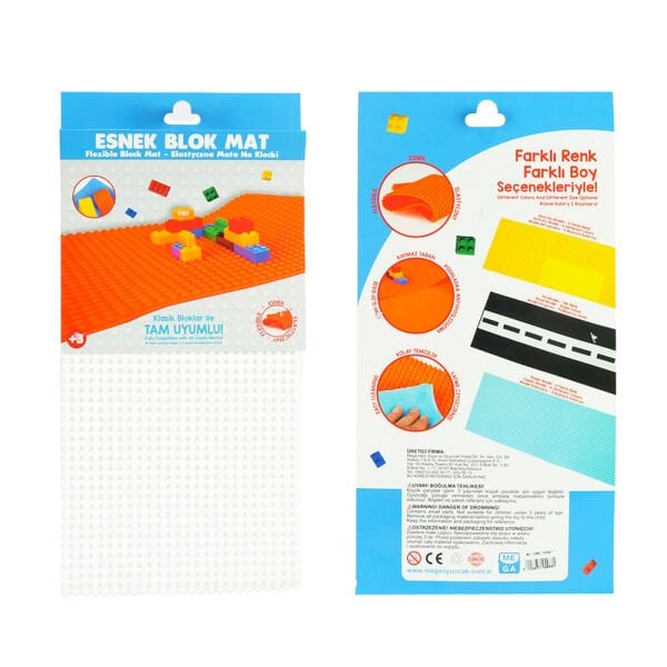 Esnek Blok Zemin 60x20 cm. Beyaz