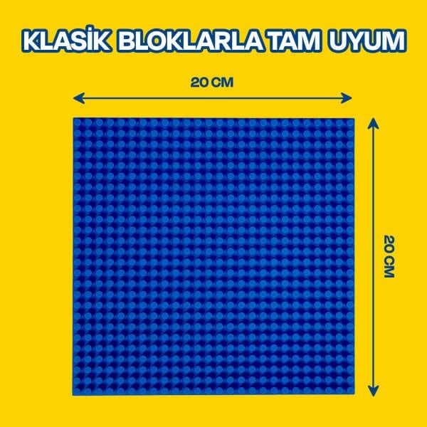 Esnek Blok Zemin 20x20 cm. Mavi
