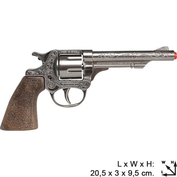8'li Kovboy Kılıflı Revolver - Küçük
