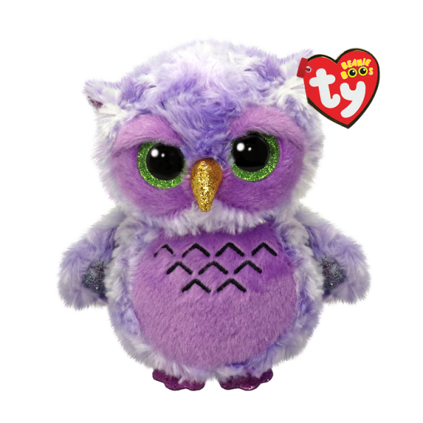TY Beanie Boos Mor Baykuş Owlivia Peluş 15 cm.