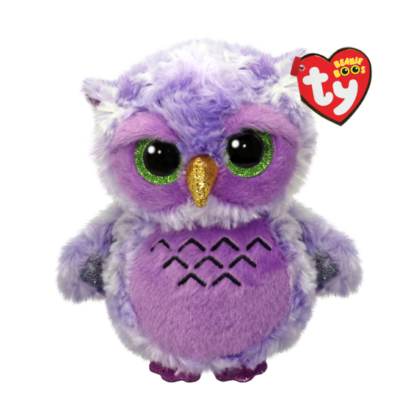TY Beanie Boos Mor Baykuş Owlivia Peluş 15 cm.