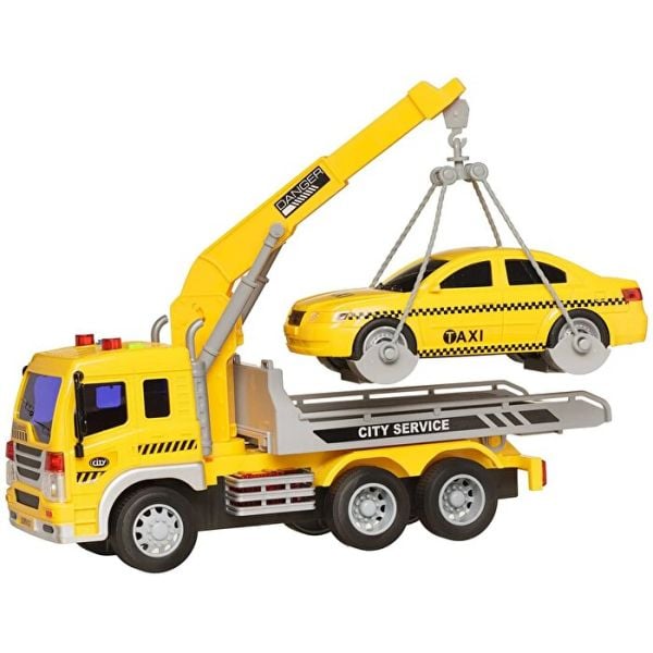 Wenyi 1:16 Ölçek Vinçli Araba Çekicisi ve Taksi