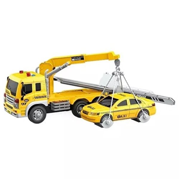 Wenyi 1:16 Ölçek Vinçli Araba Çekicisi ve Taksi