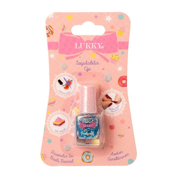 CONFETTI SERIES GLITTER, TURQUOISE PEARL NAIL POLISH 5 ML