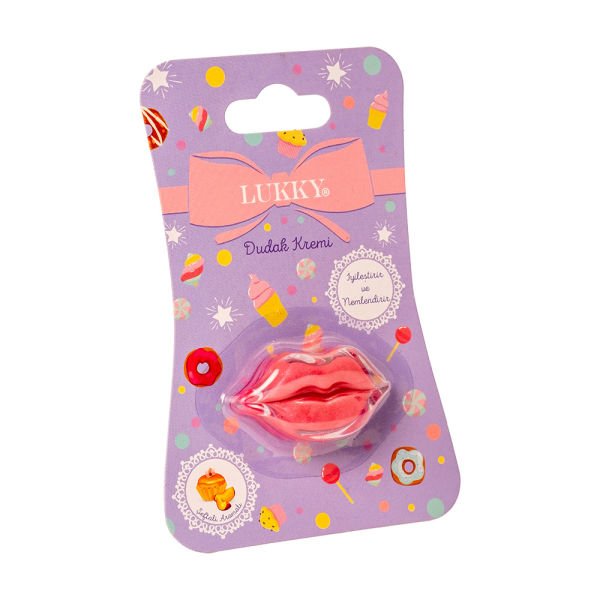 Lukky Confetti Serisi Simli Pembe Sakız Aromalı Dudak Balm