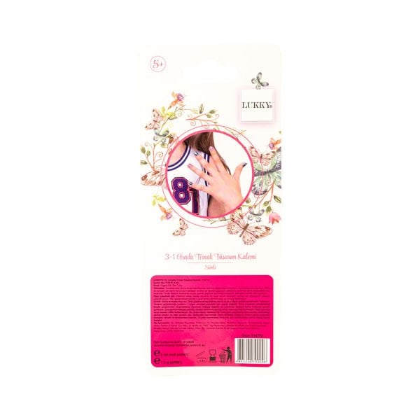 FUCHSIA COLORED 2 IN 1 NAIL CARE
